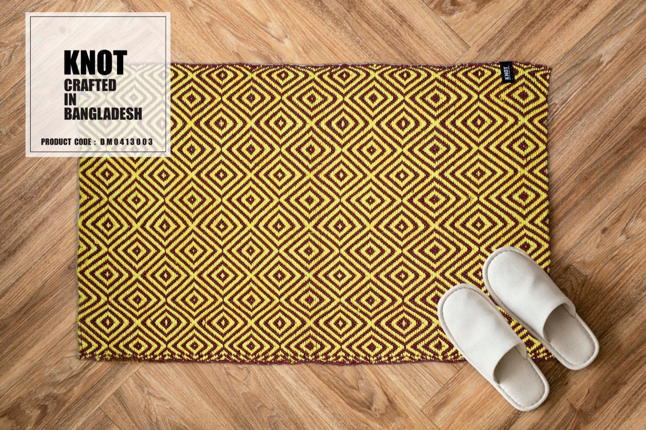 Handmade ecofriendly double sided doormat